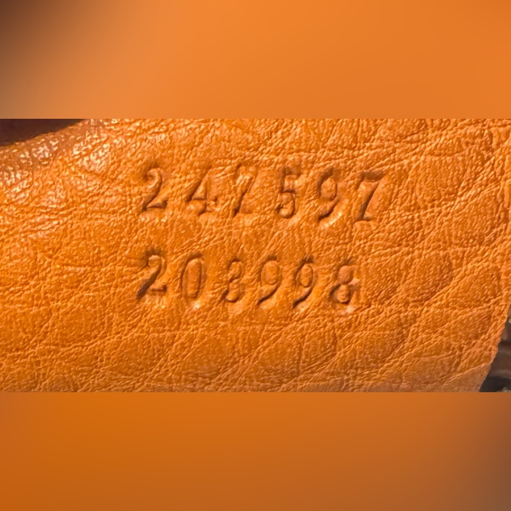 Gucci Heritage Grained Leather Sherry Line Shoulder Bag COA - Picture 11 of 13